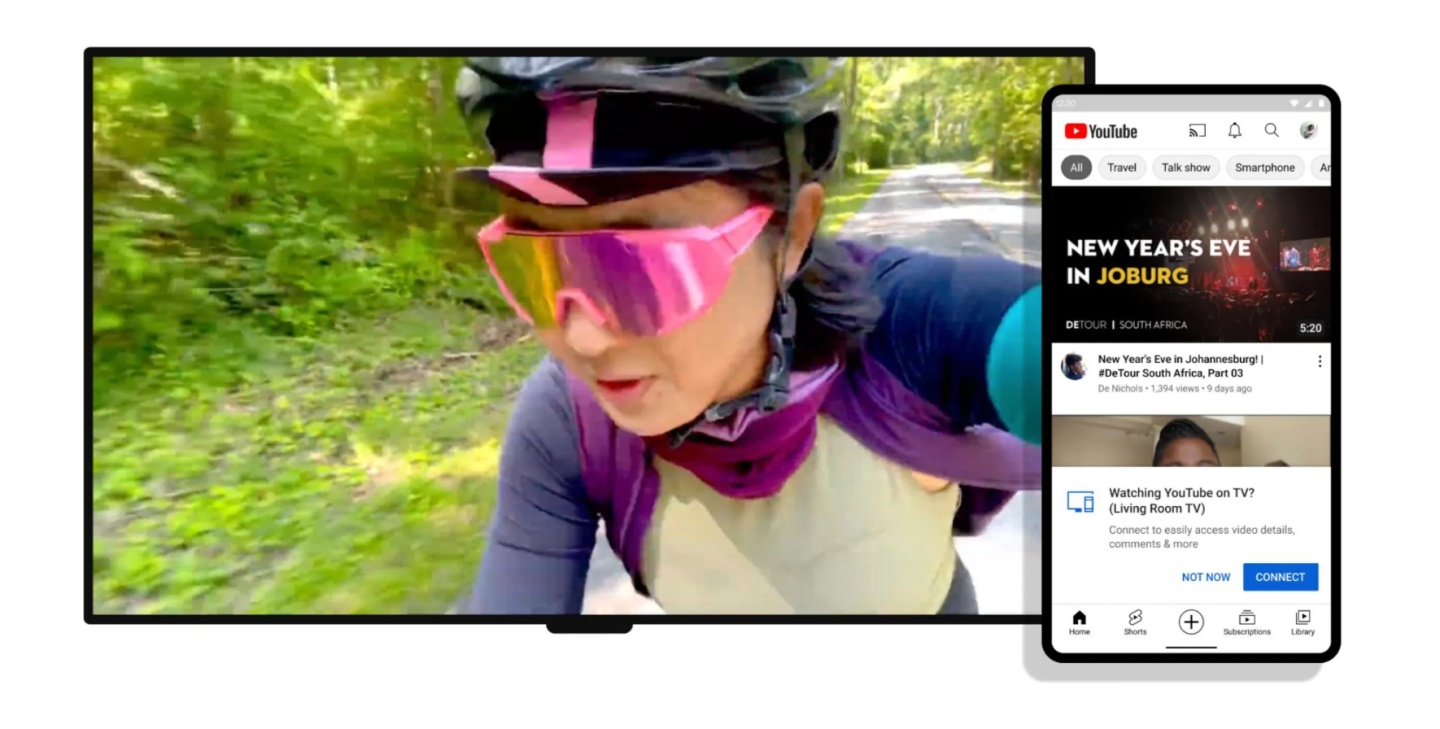 YouTube 新功能上线！用电视看 YouTube 影片，现在可以直接透过手机留言或按赞 数码科技 图1张