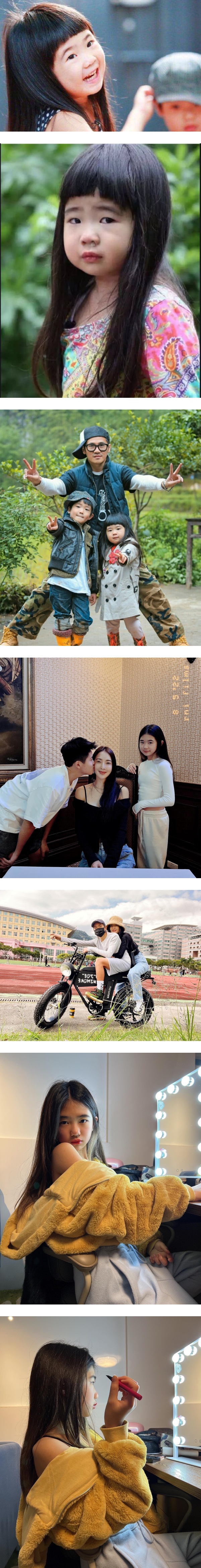 11岁Grace穿妈妈的泳衣！瞧这身材和长腿是个小辣妹 娱乐资讯 图2张