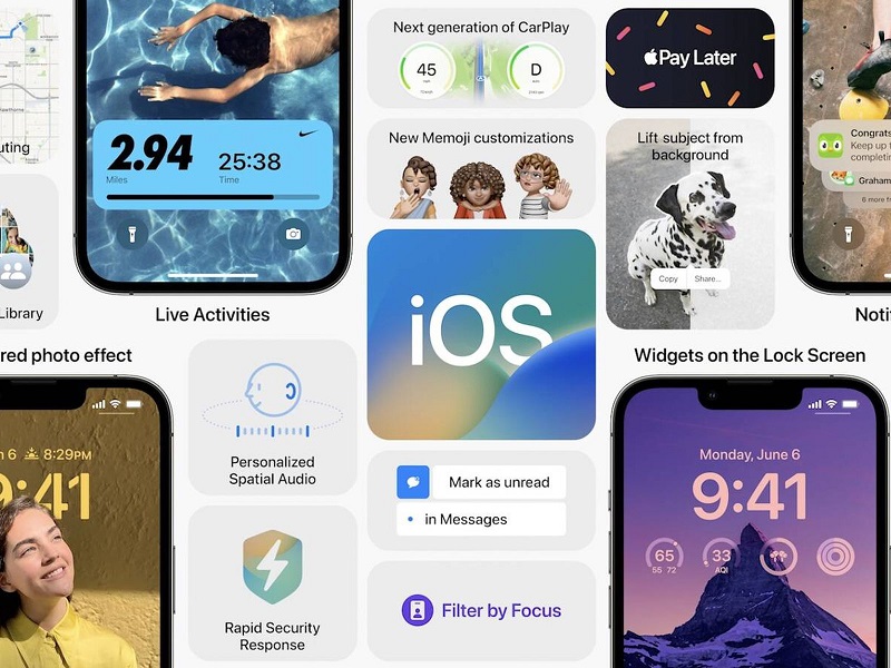 News I iOS16正式发布！10大新功能重点改进 全新锁定屏幕加入Widget设计 更多热点 图1张