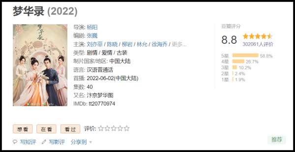 刘亦菲、陈晓《梦华录》爆红！网友3大好评...导演、编剧亮了 娱乐资讯 图2张