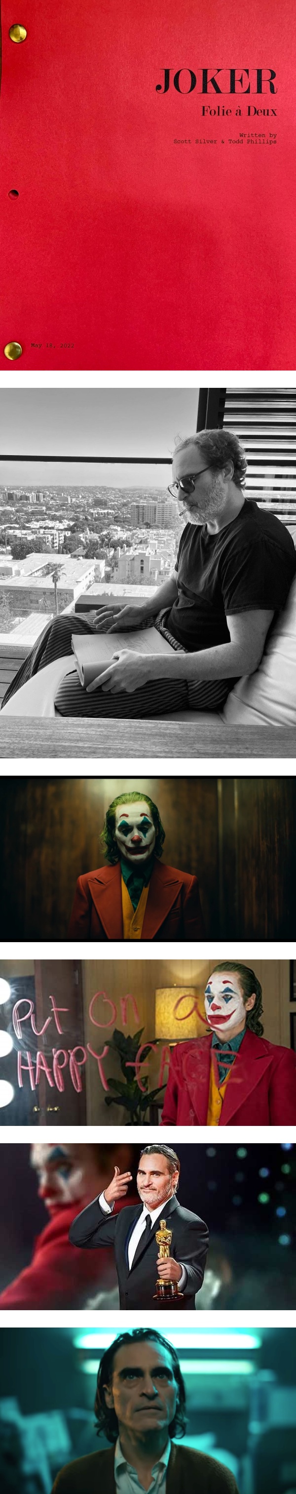 《JOKER 2》确定开拍！Joaquin Phoenix忙着读剧本 娱乐资讯 图2张