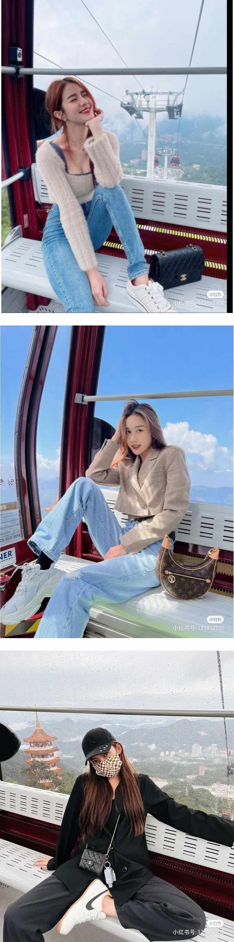 脚踩缆车椅子拍美照！ Jestinna、Elecher、Cherry Q被骂爆：没素质 娱乐资讯 图1张