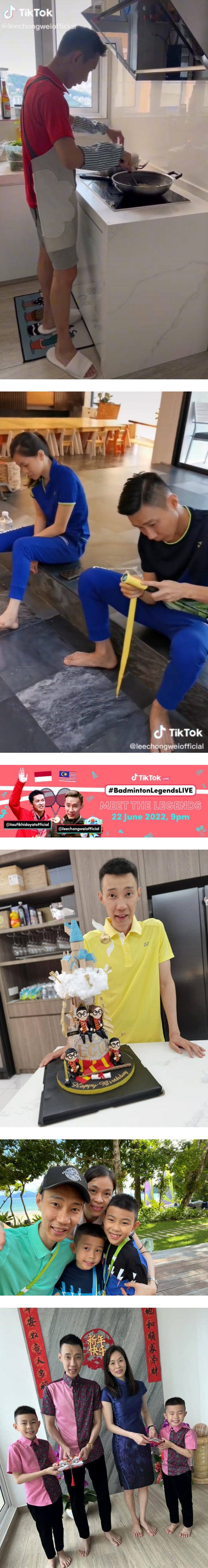 李宗伟好多才！进军TikTok举铁操肌、下厨 “Ho sei liao” 娱乐资讯 图2张