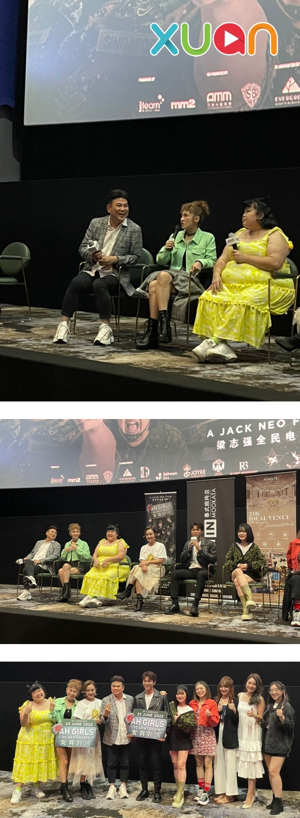 女兵好猛！梁志强摆Glenn容启航上台...即场被三女扛 赞她最舒服！ 娱乐资讯 图1张