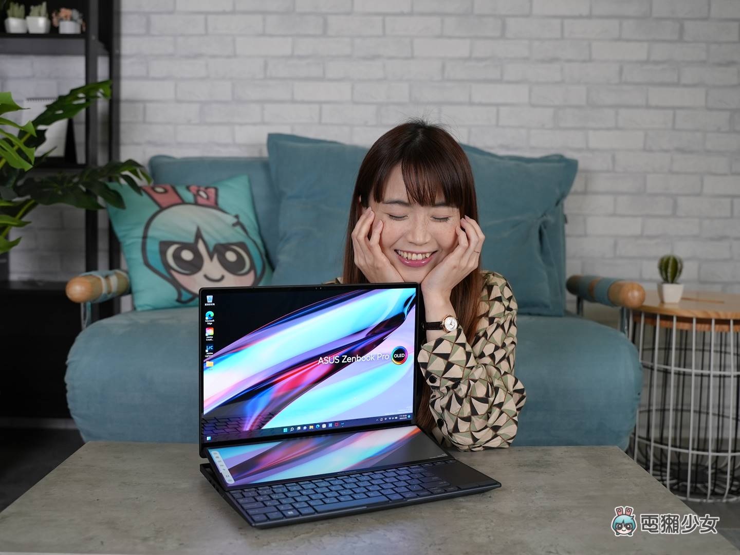 考虑带 14 吋 PC 的设计师？ASUS Zenbook Pro 14 Duo OLED 双萤幕笔电新结构与新色开箱，看见 120Hz OLED 的高规格！ 数码科技 图1张
