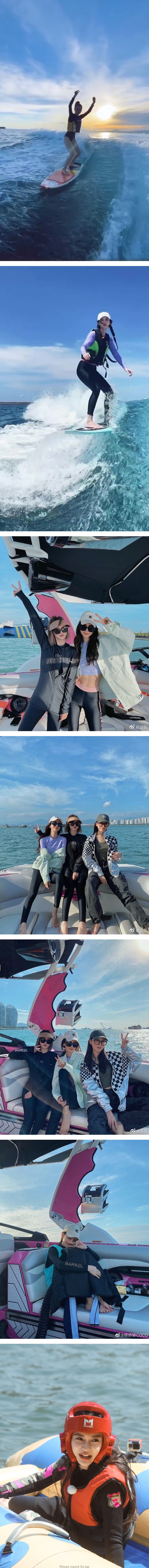 Angelababy懒理除名风波！为了冲浪兴趣…直接买下豪华游艇！ 娱乐资讯 图2张