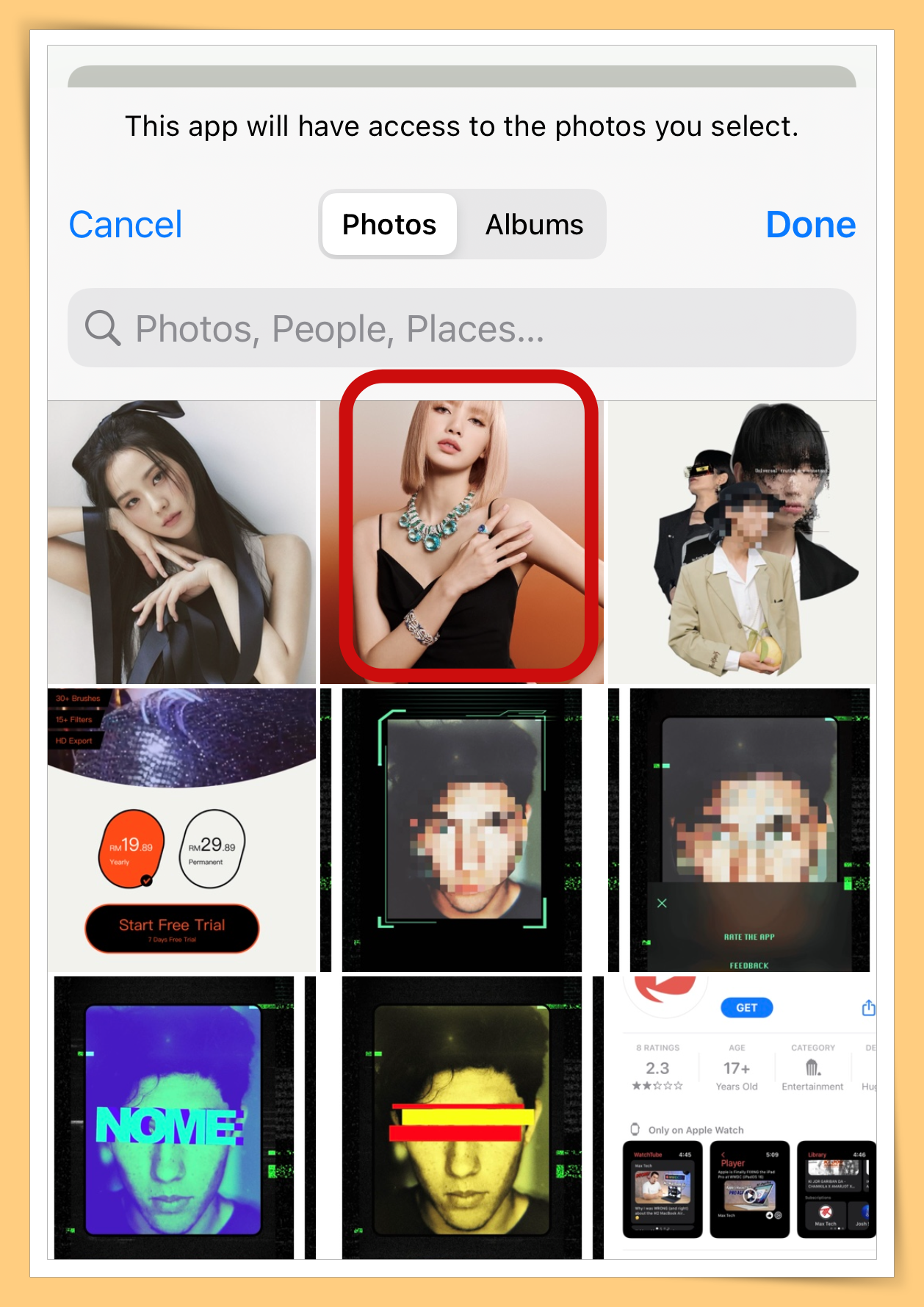 App I 想遮脸拍氛围照但没道具？教你5个步骤在脸上放贴纸遮脸！ 更多热点 图4张