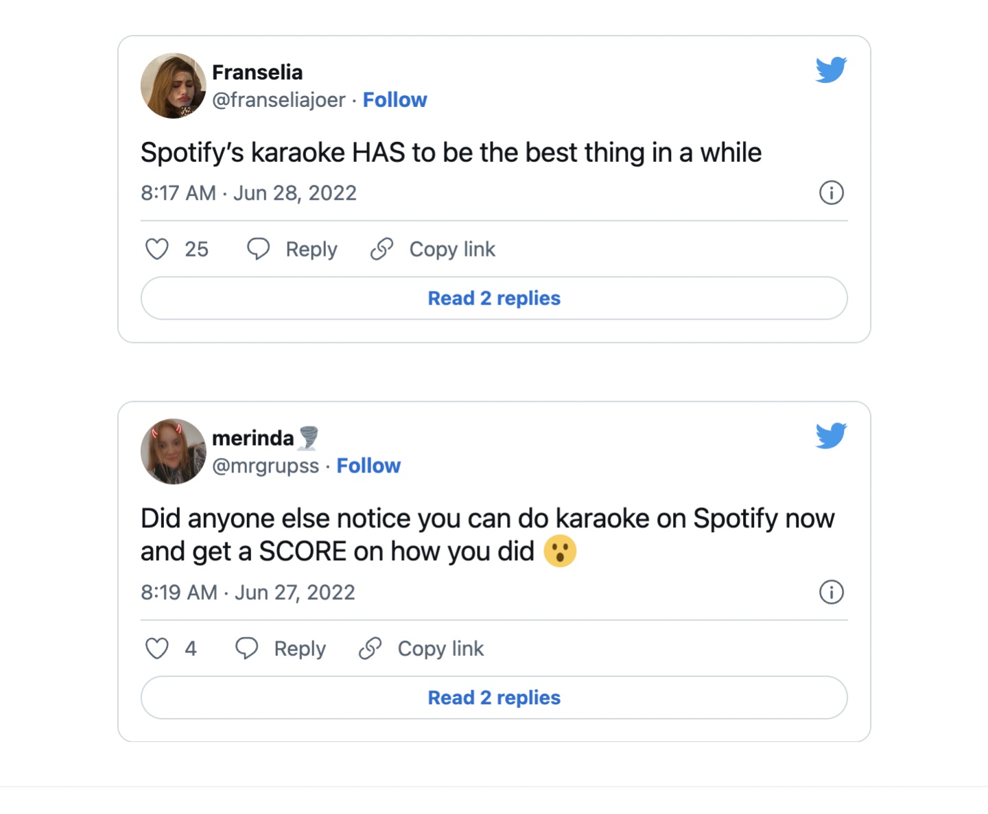 Spotify 测试卡拉 OK 新功能，推特网友怎么说？ 数码科技 图4张
