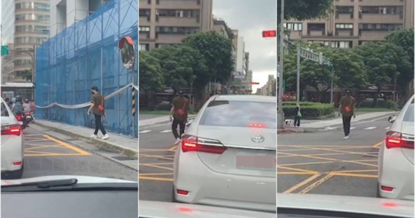 周汤豪乱过马路被拍！真实身高引议：不像官方宣称的182CM 娱乐资讯 图1张