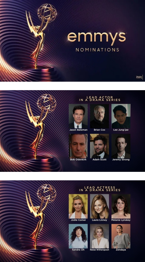 Emmy Awards入围名单出炉！《鱿鱼游戏》14项提名 李政宰角逐视帝 娱乐资讯 图1张