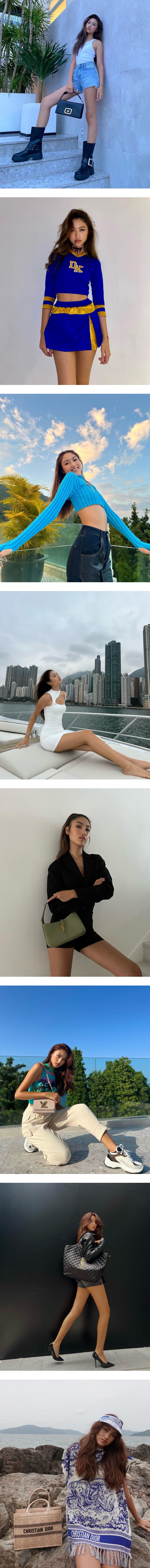 任达华女儿晒三点式泳装！110CM大长腿 这身材比例无敌了 娱乐资讯 图2张
