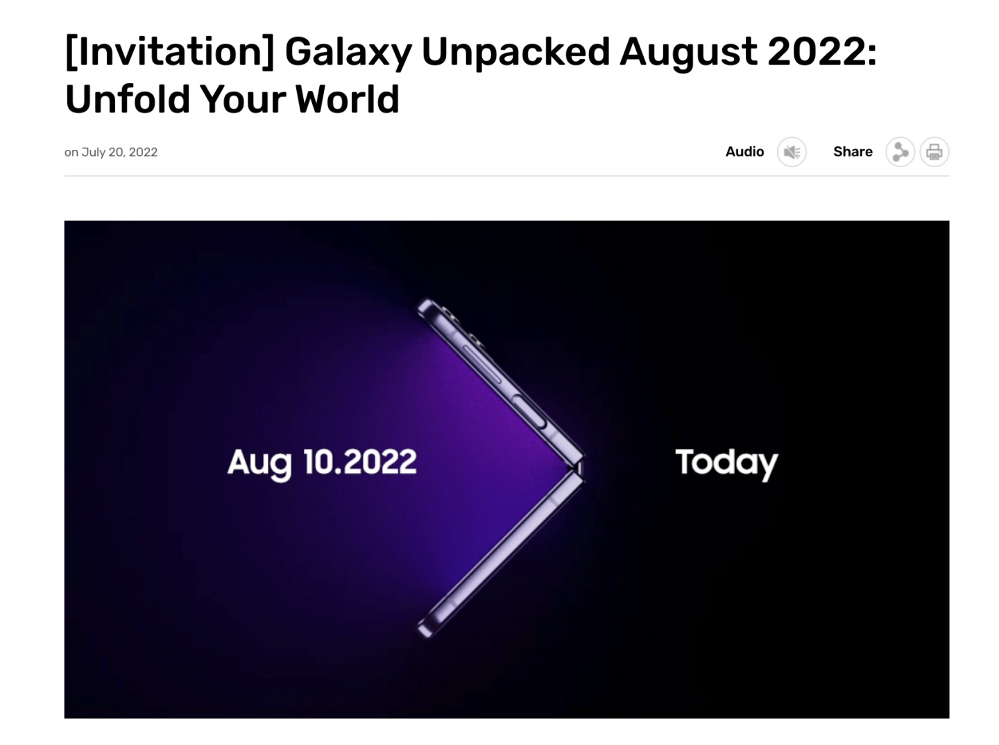 2022 三星 Unpacked 日期确定！Galaxy Z Fold 4、Galaxy Z Flip 4 都在发表名单 数码科技 图3张