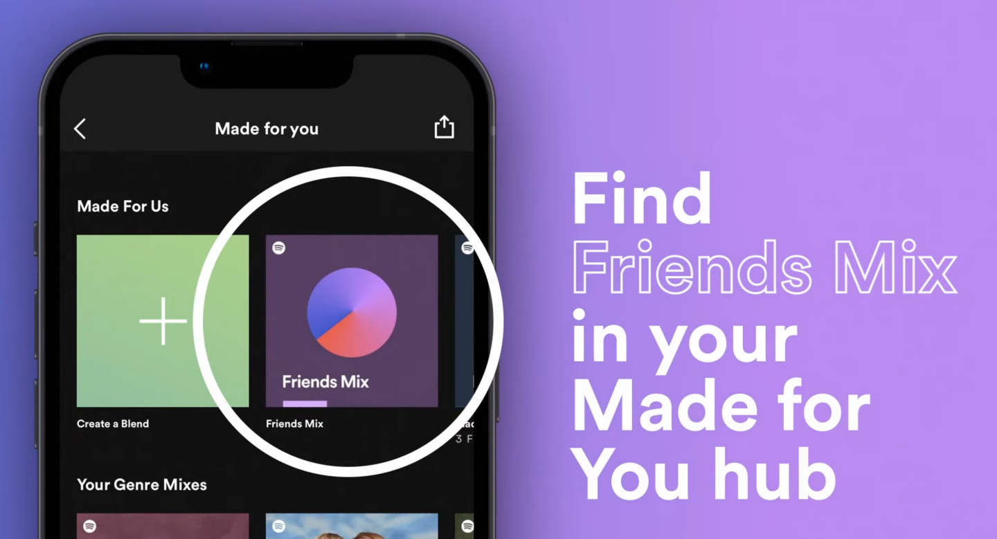 Spotify 新功能‘ Friends Mix ’！继 Blend 后新的好友歌单共享功能 数码科技 图1张