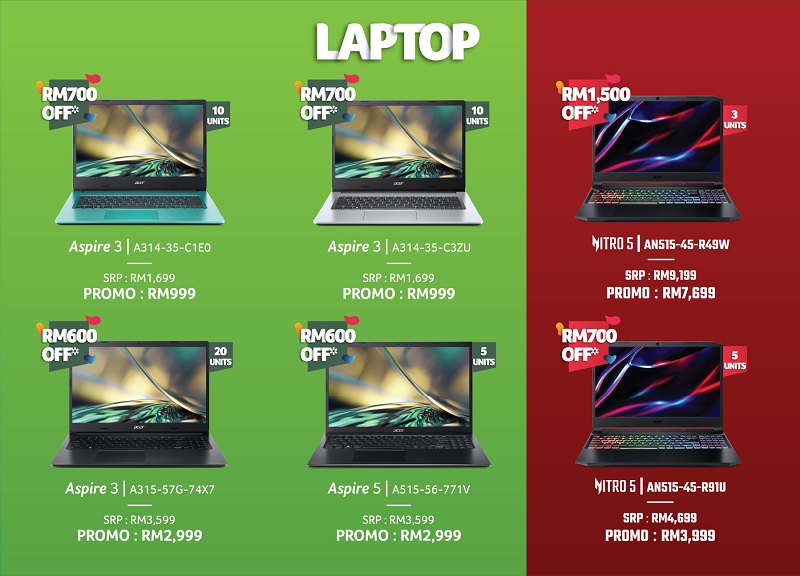 News I Acer Day 2022 购买笔电好时机！Flash Sales 6样产品折扣高达90%！ 更多热点 图4张