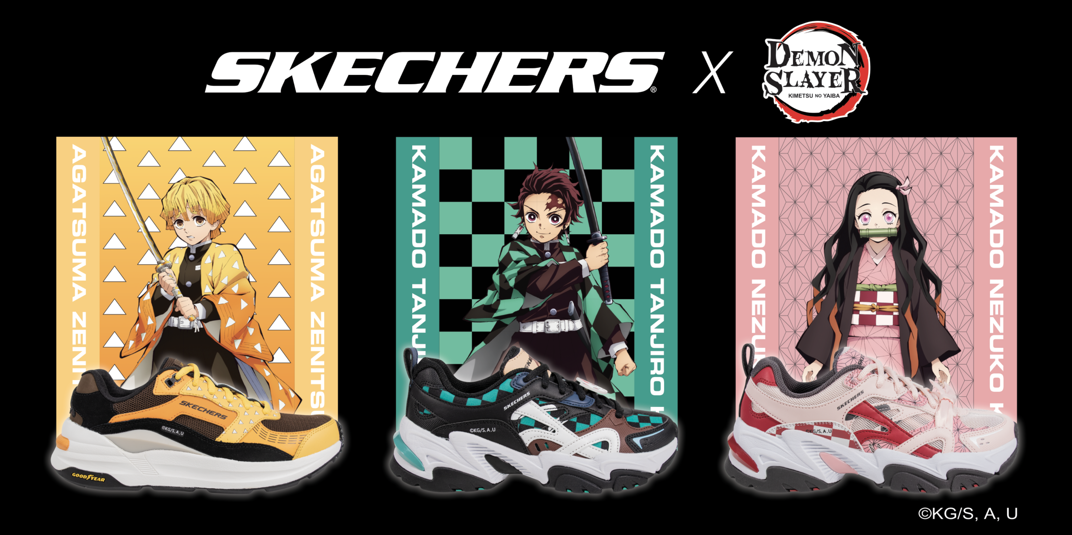 Trend I 鬼灭迷必买！SKECHERS x Demon Slayer联名款真的有够“杀” 更多热点 图1张
