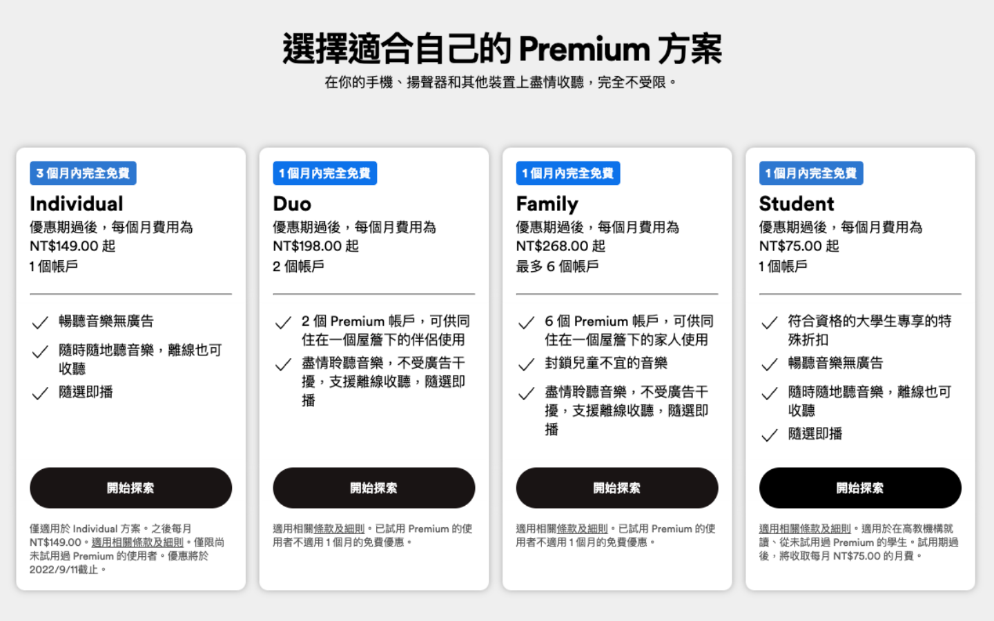 Spotify Premium 即日起至 9/11 最多免费试用三个月，Spotify 免费付费差多少？ 数码科技 图3张