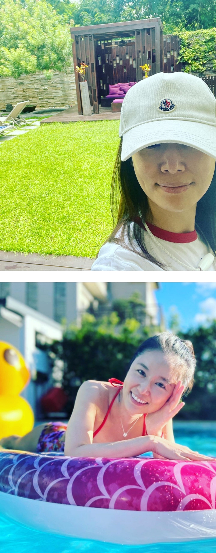 林心如罕晒比基尼辣照！ 身材超FIT...完全不像46岁的孩子妈 娱乐资讯 图1张