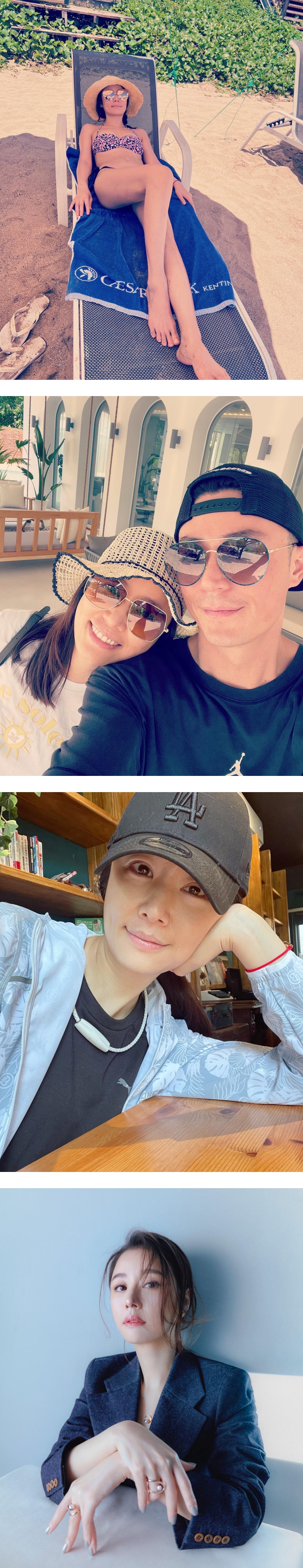 林心如罕晒比基尼辣照！ 身材超FIT...完全不像46岁的孩子妈 娱乐资讯 图2张