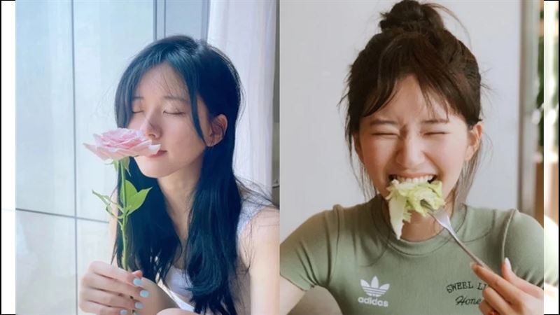 赵露思甜系拍照姿势公开！这招视觉显瘦5公斤、变出直角肩 时尚资讯 图5张