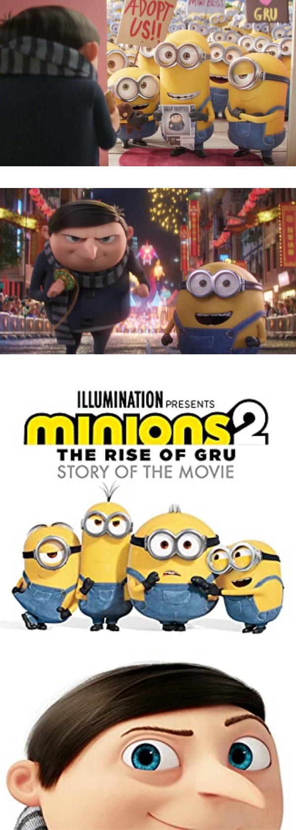《Minions 2》内地版结局被改！Gru改邪归正：最大成就是拥有3女儿 娱乐资讯 图2张