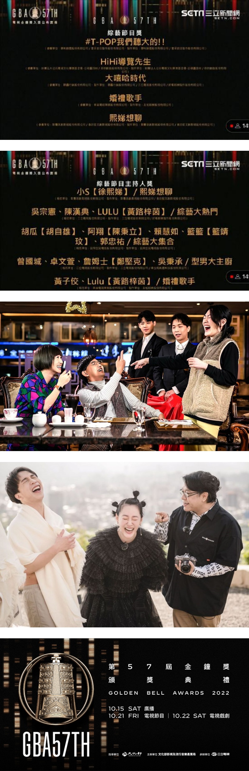 《金钟奖》入围名单出炉！《华灯初上》林心如、杨谨华争视后 娱乐资讯 图2张