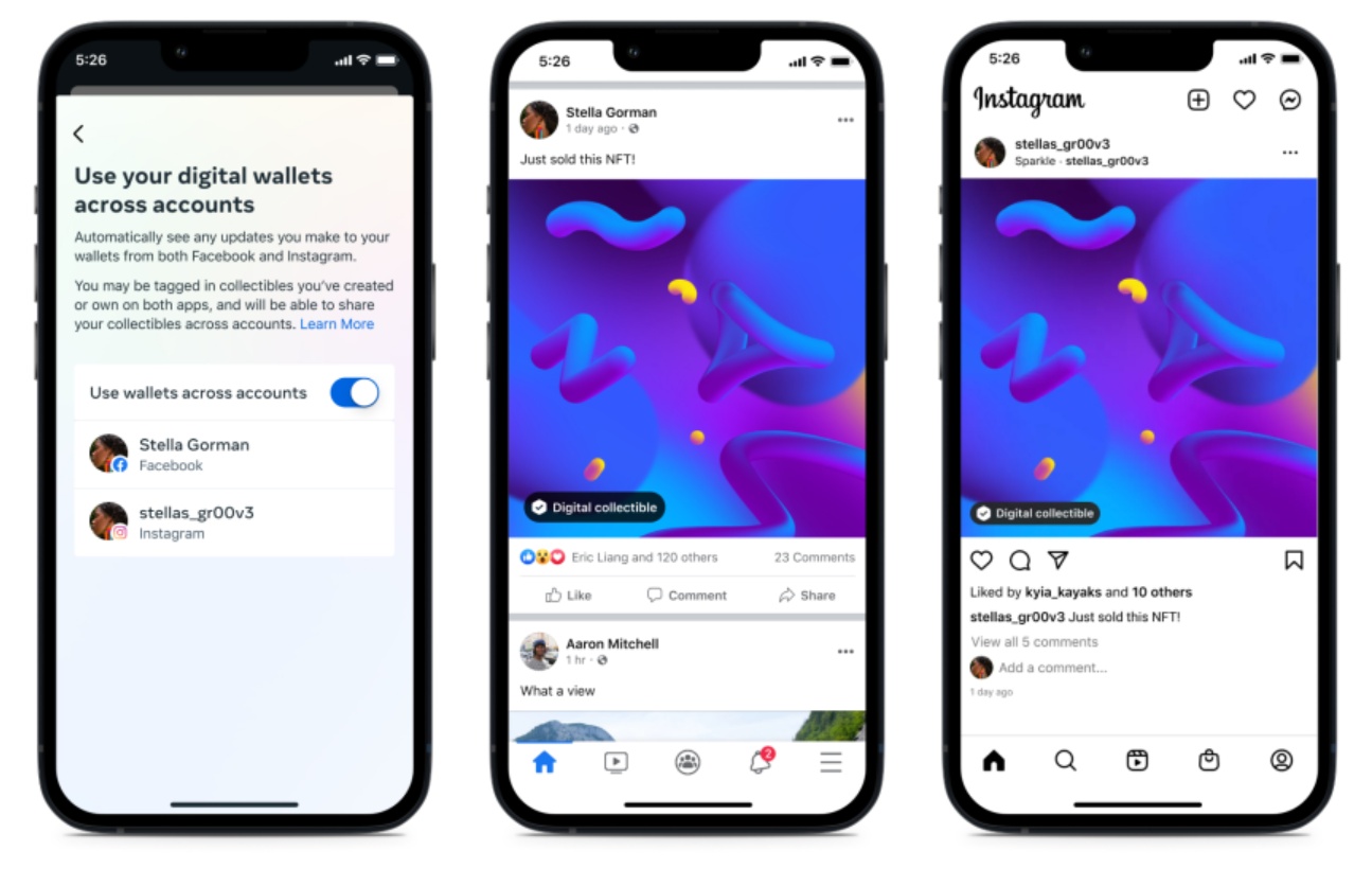 你的 NFT 不用只藏在钱包里！开始可以在 Facebook、Instagram 分享了 数码科技 图1张