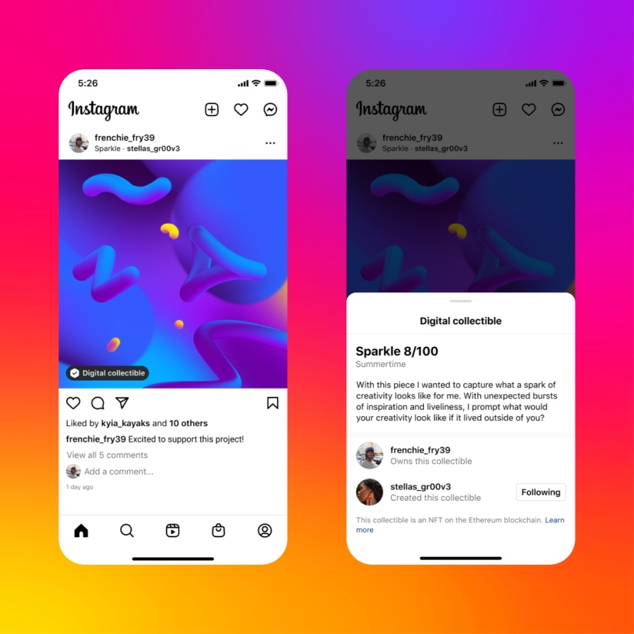 你的 NFT 不用只藏在钱包里！开始可以在 Facebook、Instagram 分享了 数码科技 图2张