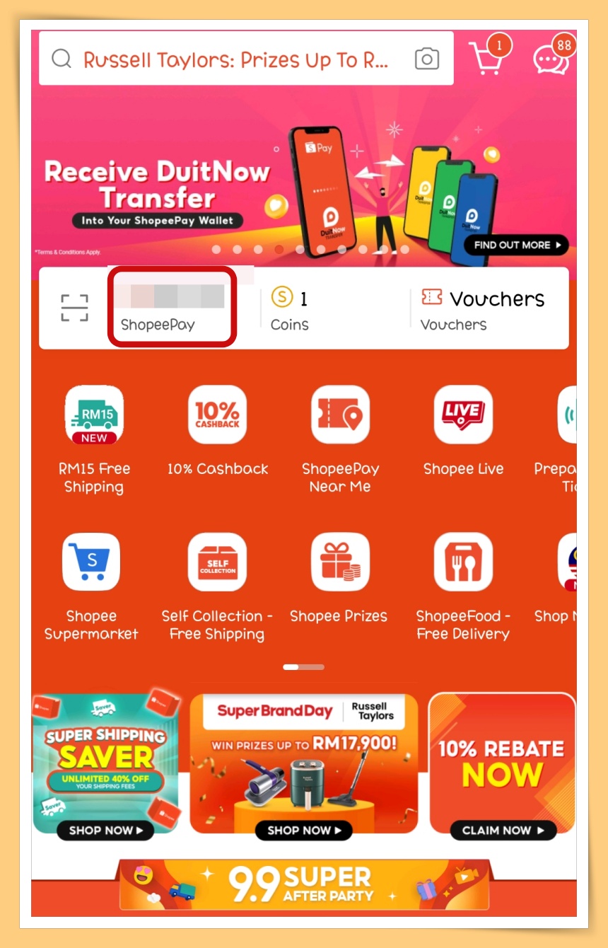 Tips I Shopee可以使用DuitNow Transfer了！5个步骤直接转账到银行户口！ 更多热点 图2张