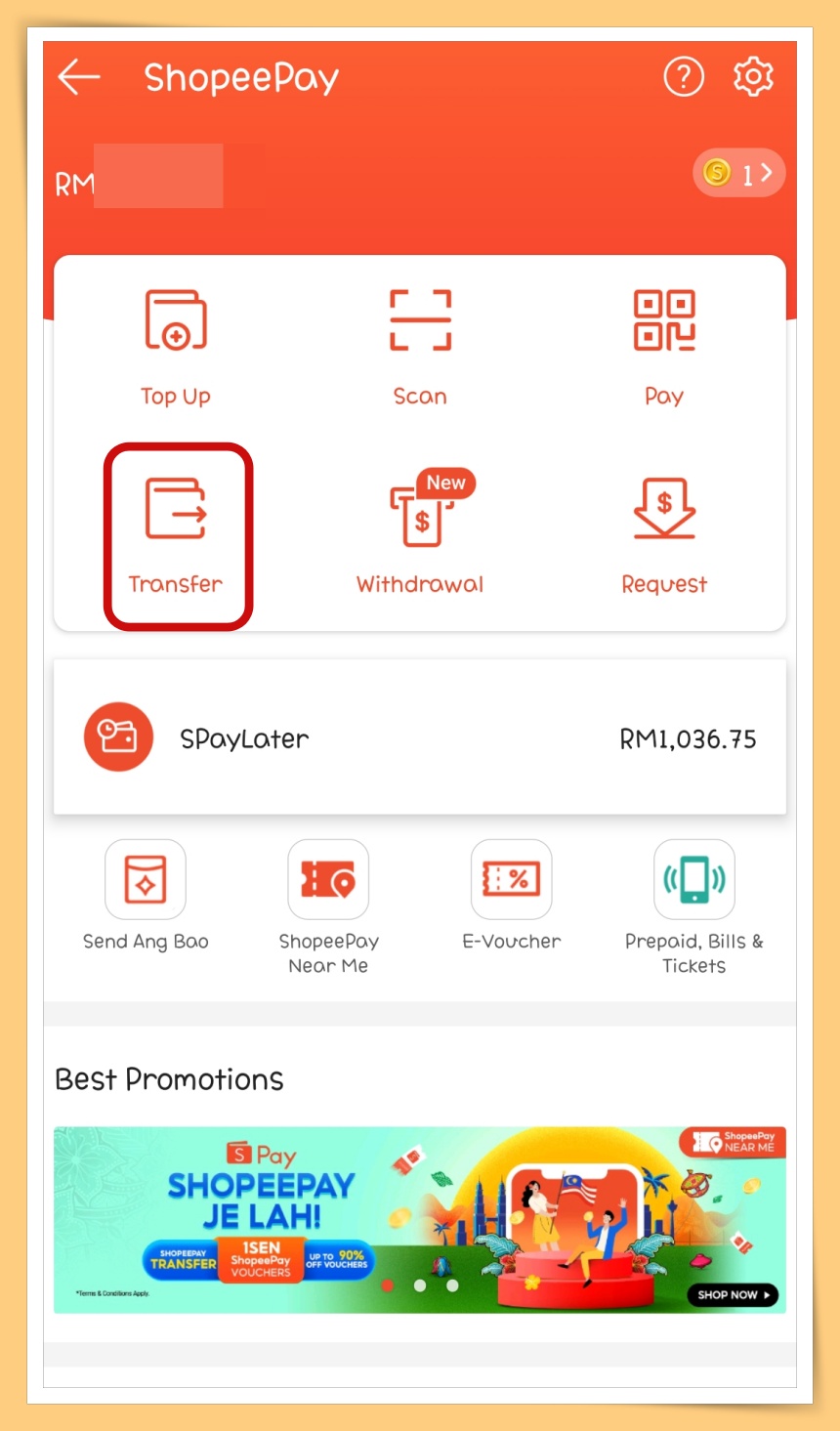 Tips I Shopee可以使用DuitNow Transfer了！5个步骤直接转账到银行户口！ 更多热点 图3张