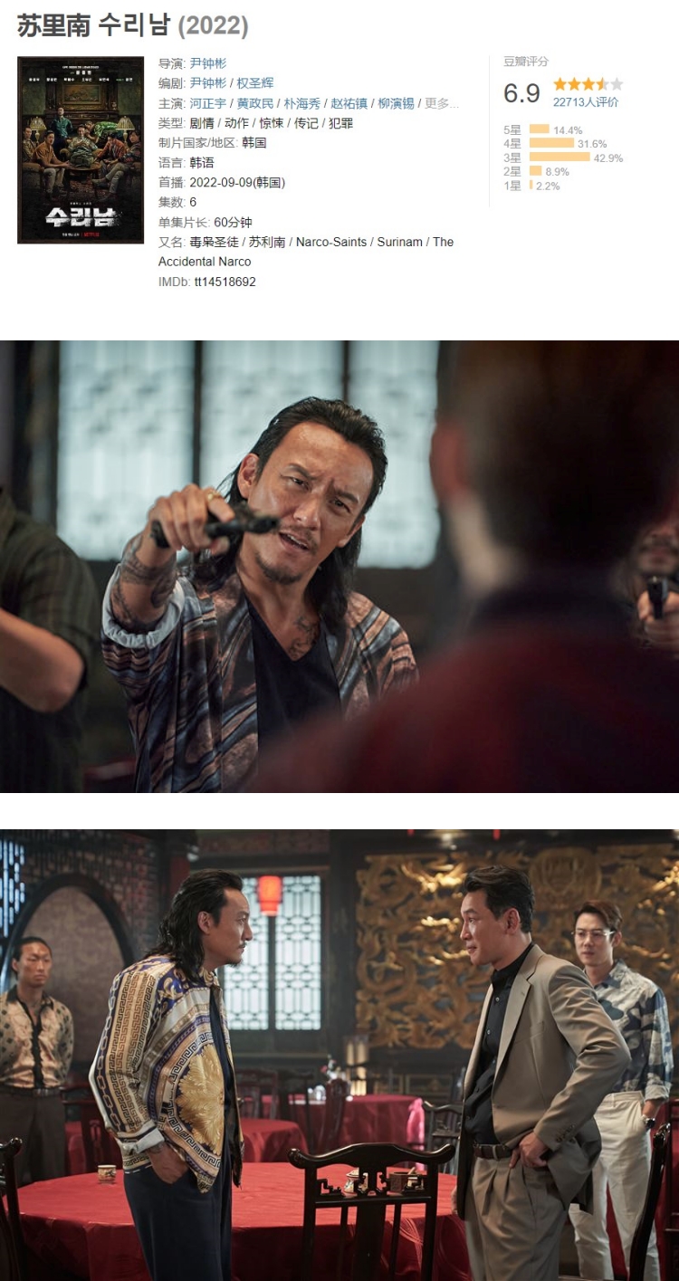 不满《毒枭圣徒》丑闻内地人...豆瓣打低分！ 反被韩网酸爆：看盗版还敢说 娱乐资讯 图2张