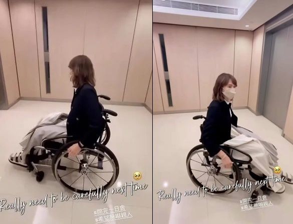 黎姿坐轮椅+拄拐！画面曝光吓坏粉丝 娱乐资讯 图2张