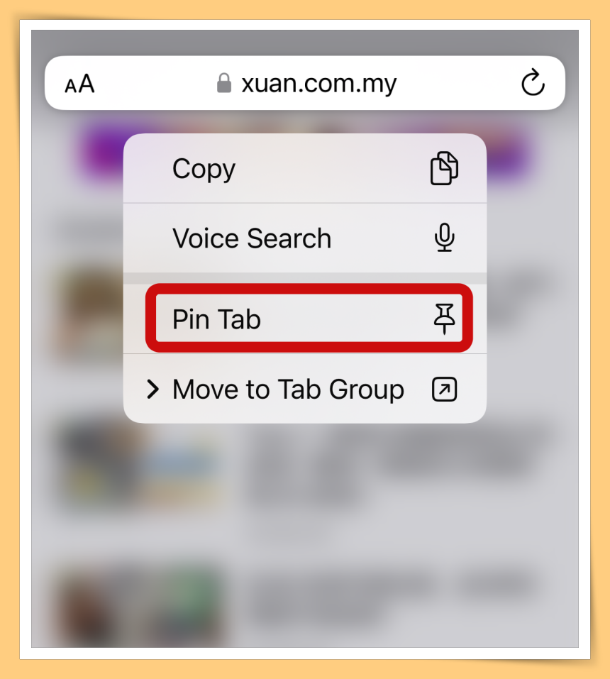 Tips I Safari也能Pin Tab了！4个步骤设置直接打开常用网页！ 更多热点 图5张