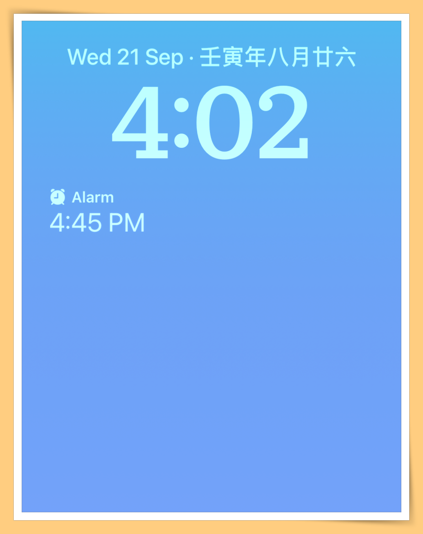 Tips I 想要iPhone显示闹钟时间？教你5个步在骤锁定桌布上显示！ 更多热点 图7张
