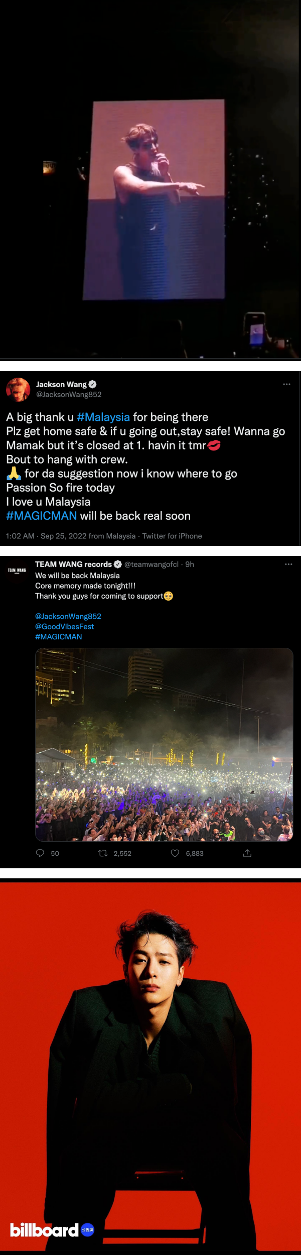 王嘉尔被马来西亚粉丝推荐去Mamak档！“很想去，但是半夜1点关门了” 娱乐资讯 图3张