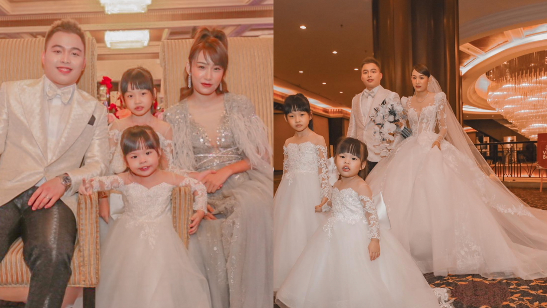 谢定峰、Mei Qi晒绝美婚纱照！两个女儿太抢镜了 娱乐资讯 图5张