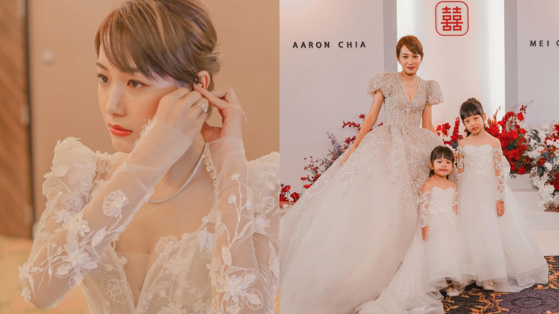 谢定峰、Mei Qi晒绝美婚纱照！两个女儿太抢镜了 娱乐资讯 图6张