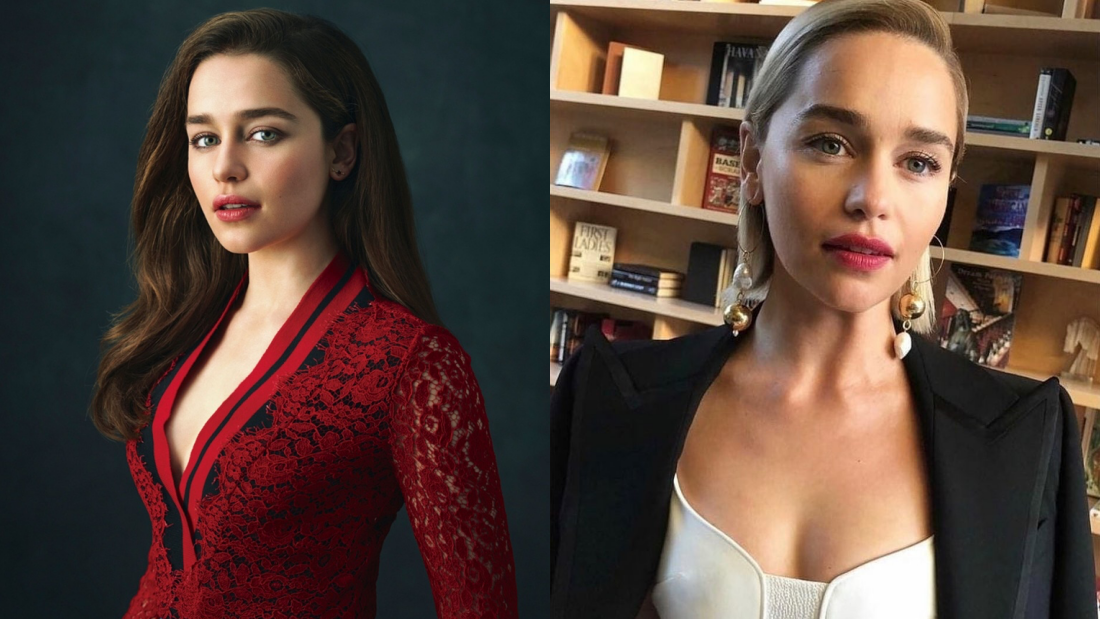 韩国爱心手势太难了！Emilia Clarke 露出困惑表情…眉毛超抢戏！ 娱乐资讯 图1张