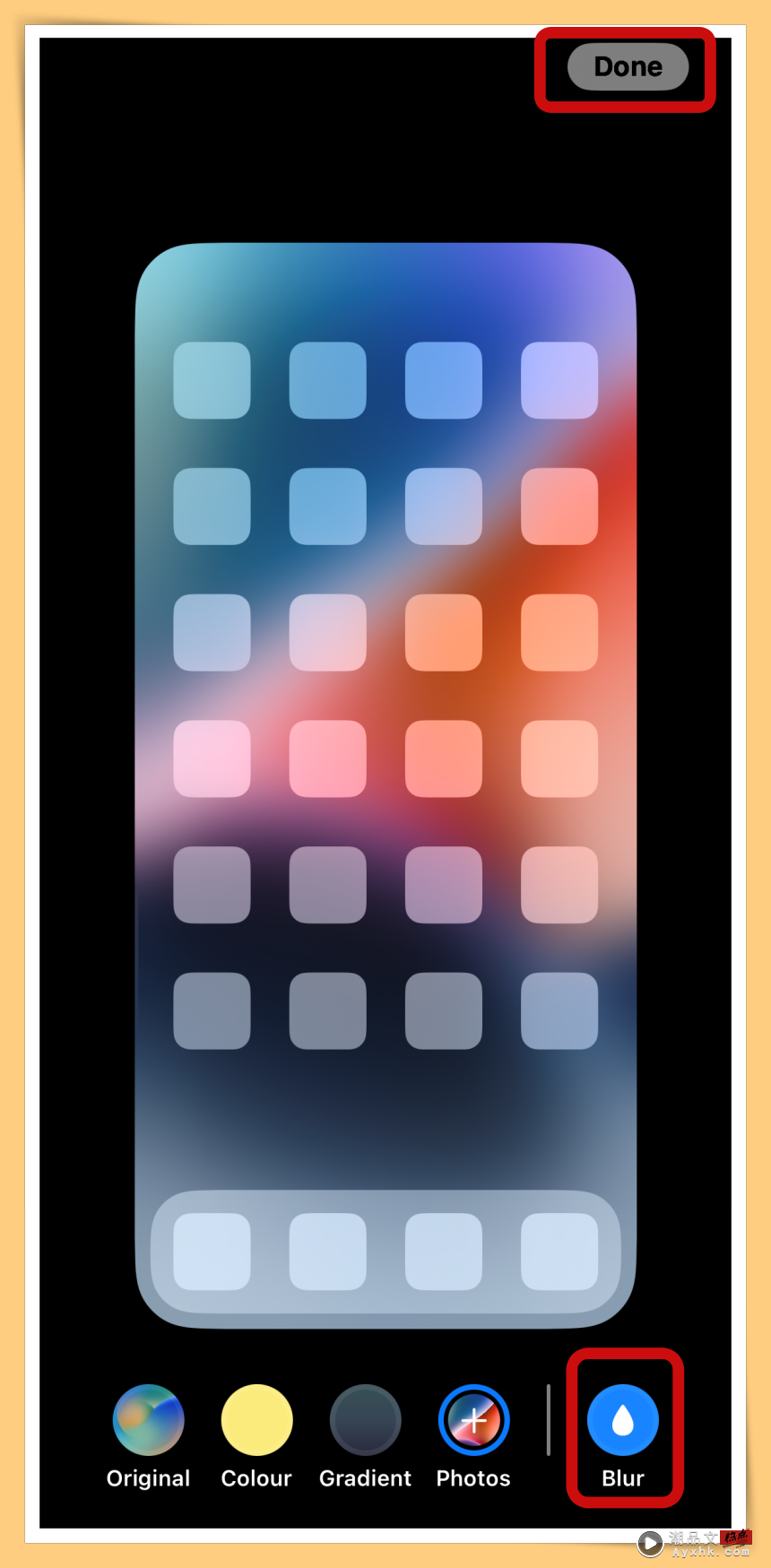 Tips I iPhone屏幕桌布画面Blur？4个步骤关闭模糊效果就搞定！ 更多热点 图4张