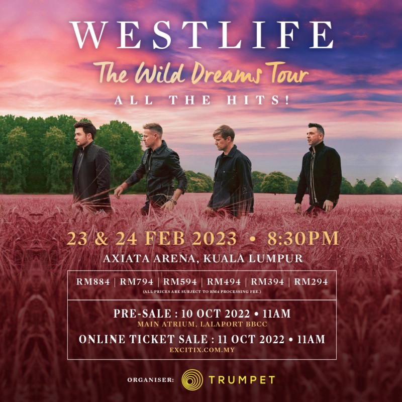 Westlife要来了！2023年登马来西亚舞台开唱 娱乐资讯 图2张