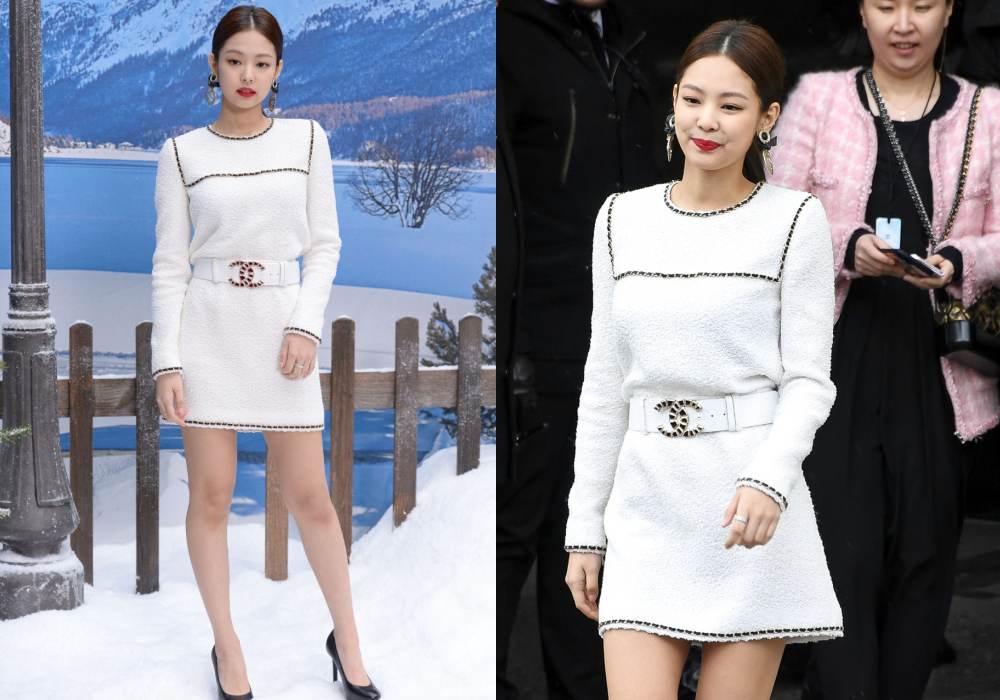 Style I Jennie穿性感白洋装亮相秀场，重温“人间香奈儿”看秀造型 更多热点 图4张