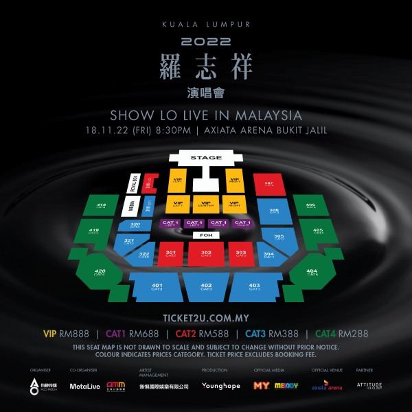 《2022罗志祥演唱会》马来西亚站售票日期来了！最贵：RM888 娱乐资讯 图2张