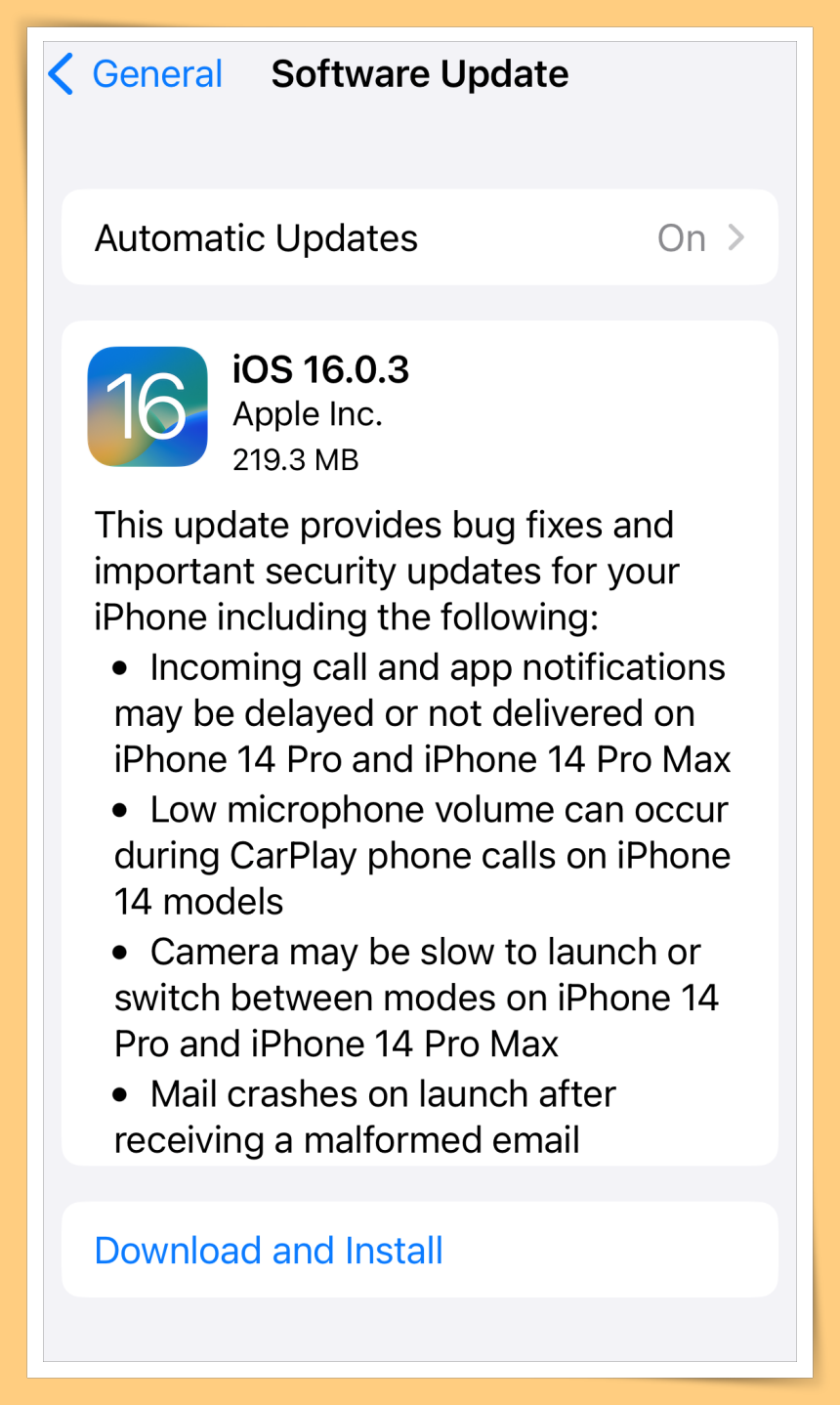 News I Apple 推出iOS 16.0.3 更新！修正4大功能异常问题！ 更多热点 图3张