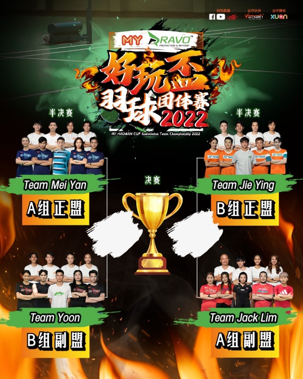 Team Mei Yan、Team Jie Ying 闯入《好玩杯》决赛！Michiyo 夺关键分…赢球后调侃培永！ 娱乐资讯 图1张