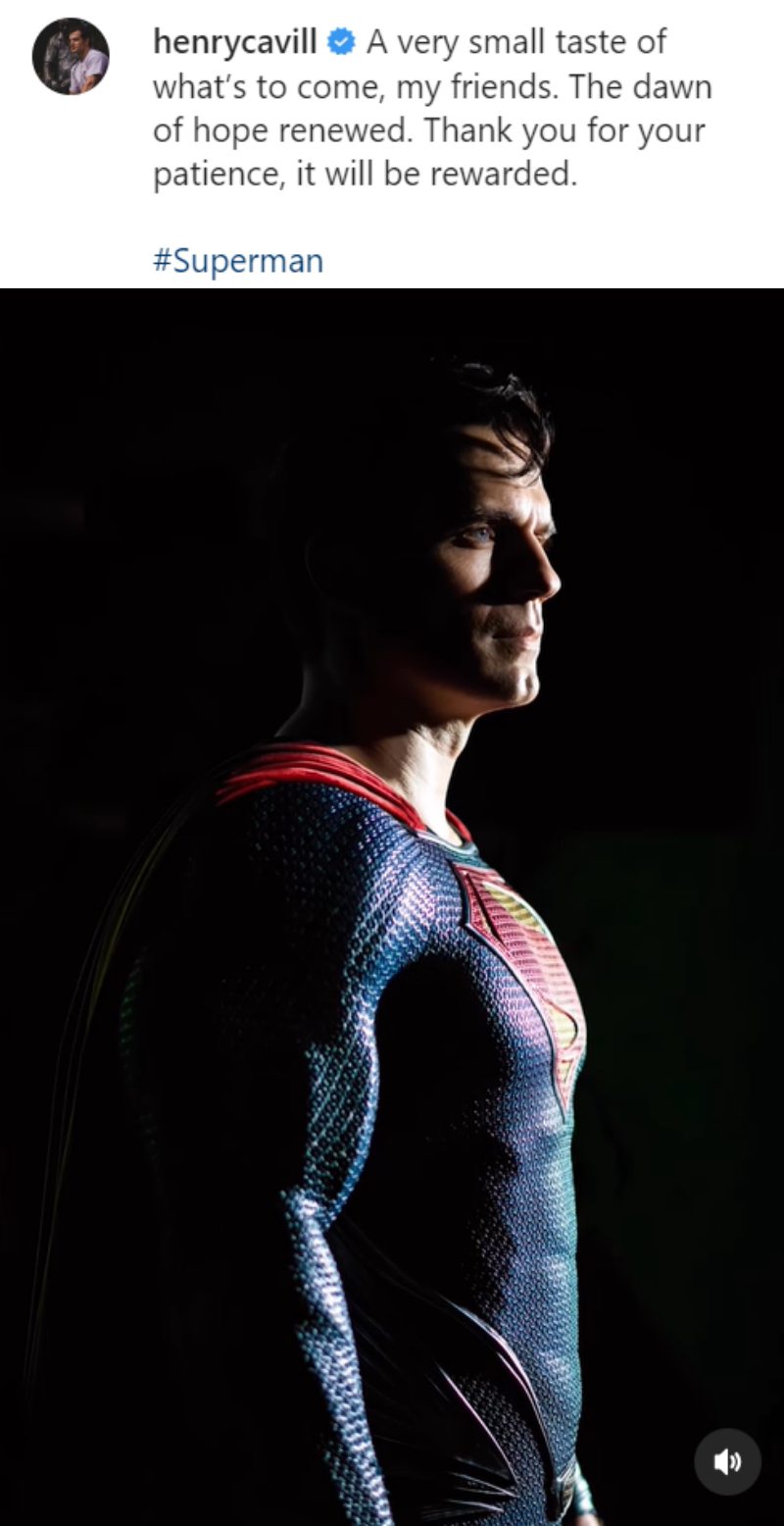 尖叫吧！Henry Cavill 亲自官宣再演Superman 娱乐资讯 图1张