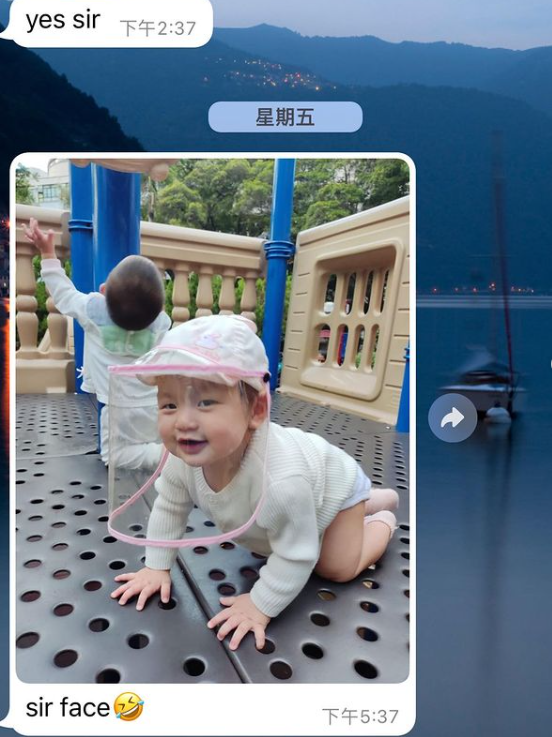 洪永城返港陪女儿！晒照被调侃：不要再扮BB 娱乐资讯 图1张