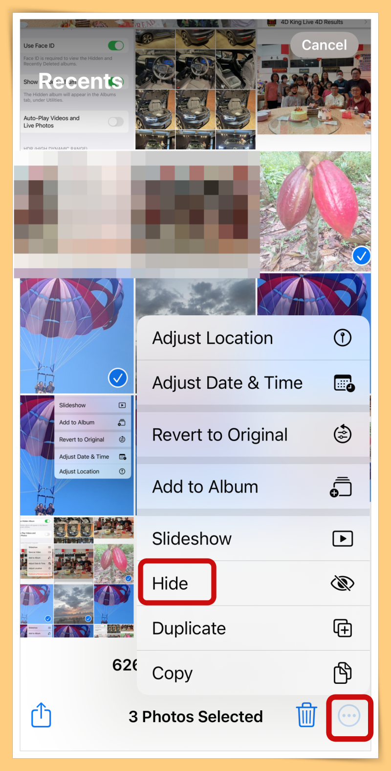 Tips I iPhone 如何把照片上锁？教你一招想看就要经你的Face ID批准！ 更多热点 图7张