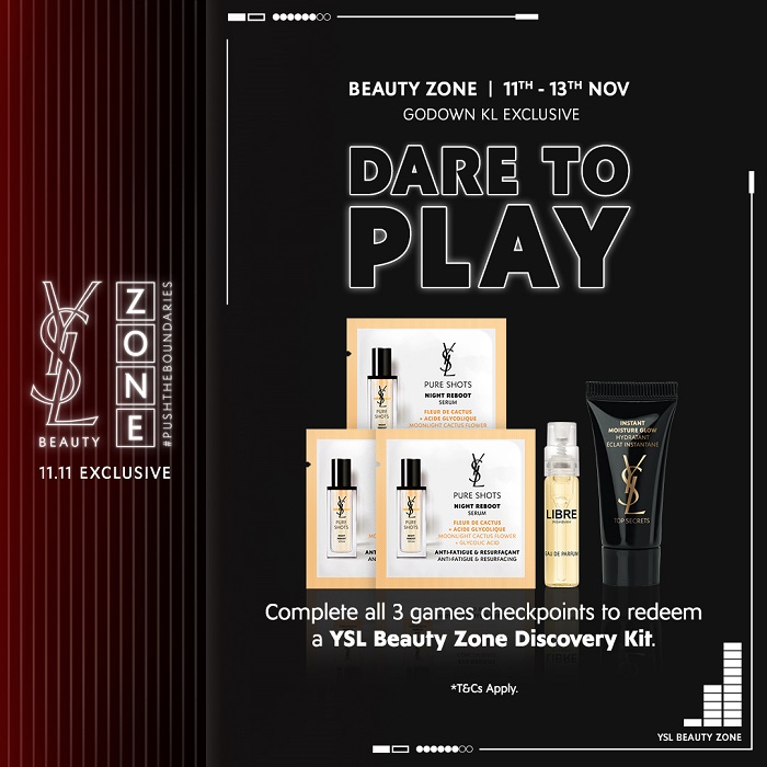 Beauty I YSL Beauty Zone限期活动！游戏、音乐、美妆一次给你玩到嗨！ 更多热点 图4张
