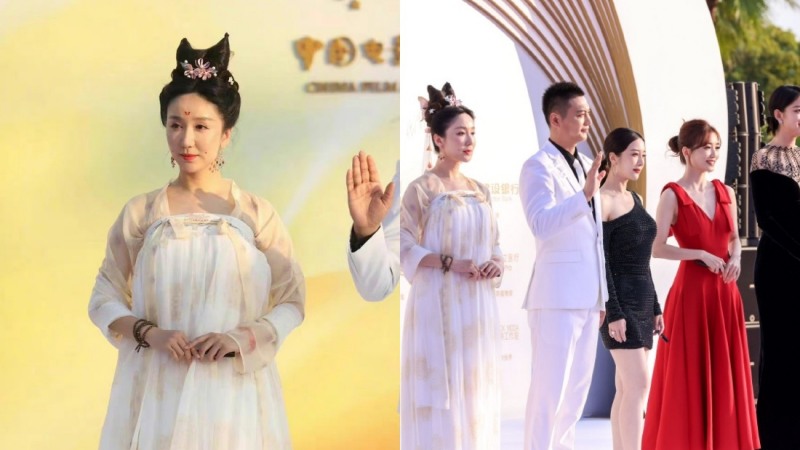 内娱又有红毯！关晓彤腰间肉“炸出”生图翻车！女星汉服、马面裙抢镜 娱乐资讯 图2张