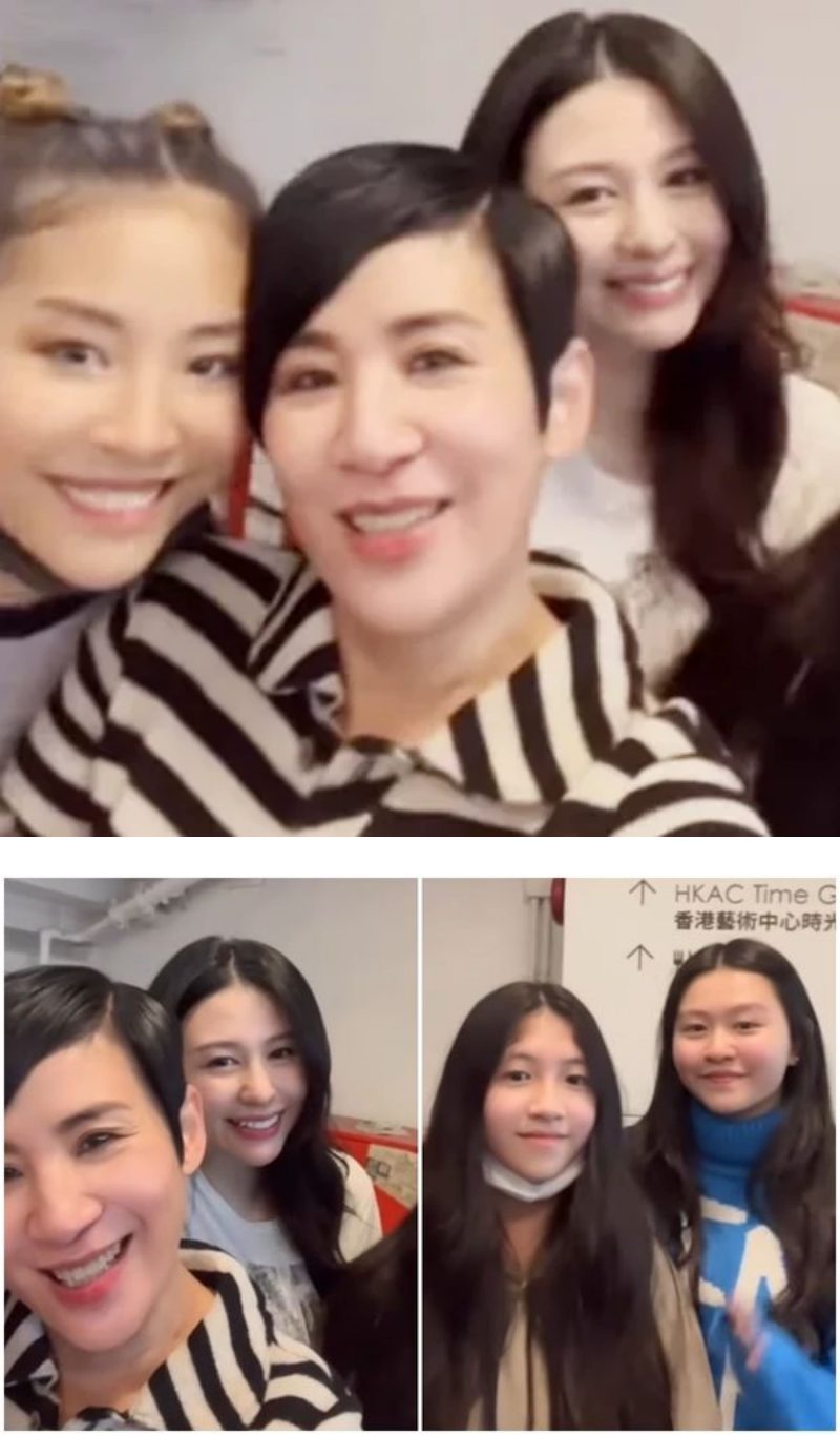 邱淑贞3女儿罕见合体！沈月的一对妹妹都是美女 娱乐资讯 图2张