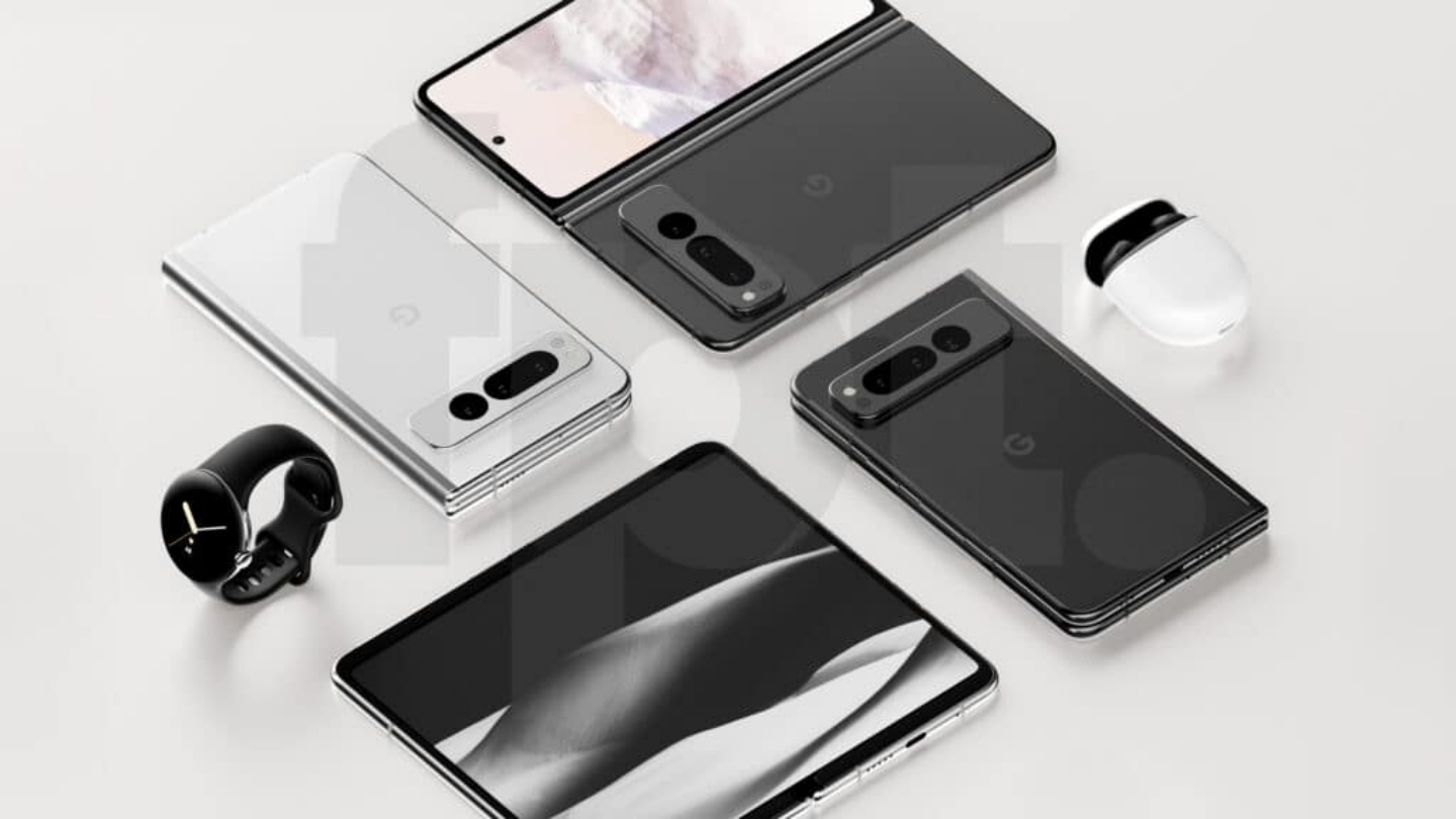 Google 也有折叠机？Pixel Fold 渲染图曝光！同三星 Galaxy Z Fold4 是左右折叠 镜头类似 Pixel 7 系列 数码科技 图6张